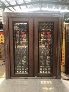 This is a double wrought Iron Security Door