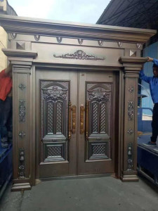 Reinforced Steel Copper Security Double door