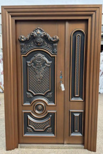 This is a cast Copper or steel Security Luxury Door