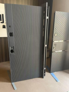 dark gray Wood plastic Composite WPC penl 