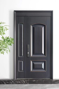 Modern metal steel security entry door designs for enhanced safety and durability